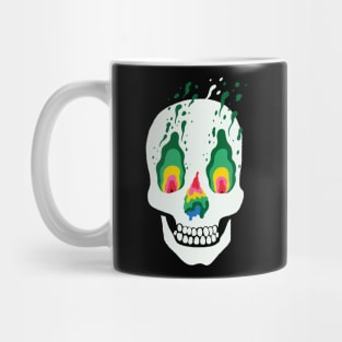 Trippy Skull Face Mug